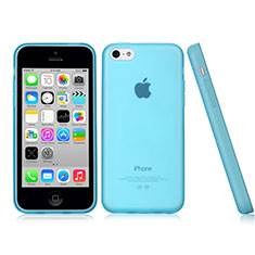 Silikon Schutzhülle Gummi Tasche Matt für Apple iPhone 5C Hellblau