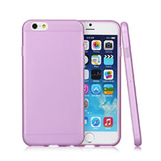 Silikon Schutzhülle Gummi Tasche Matt für Apple iPhone 6 Violett