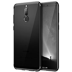 Silikon Schutzhülle Rahmen Tasche Durchsichtig Transparent Matt für Huawei Mate 10 Lite Schwarz
