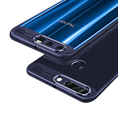 Silikon Schutzhülle Rahmen Tasche Durchsichtig Transparent Spiegel 360 Grad für Huawei Honor 9 Blau