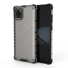 Silikon Schutzhülle Rahmen Tasche Hülle Durchsichtig Transparent 360 Grad Ganzkörper AM1 für Samsung Galaxy Note 10 Lite Schwarz