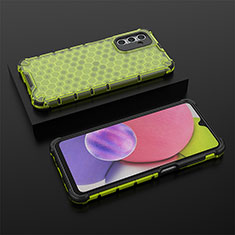 Silikon Schutzhülle Rahmen Tasche Hülle Durchsichtig Transparent 360 Grad Ganzkörper AM2 für Samsung Galaxy A13 5G Grün
