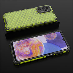 Silikon Schutzhülle Rahmen Tasche Hülle Durchsichtig Transparent 360 Grad Ganzkörper AM2 für Samsung Galaxy A23 5G Grün