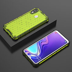 Silikon Schutzhülle Rahmen Tasche Hülle Durchsichtig Transparent 360 Grad Ganzkörper AM2 für Samsung Galaxy M20 Grün