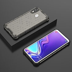 Silikon Schutzhülle Rahmen Tasche Hülle Durchsichtig Transparent 360 Grad Ganzkörper AM2 für Samsung Galaxy M20 Schwarz