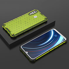 Silikon Schutzhülle Rahmen Tasche Hülle Durchsichtig Transparent 360 Grad Ganzkörper AM2 für Samsung Galaxy M30 Grün