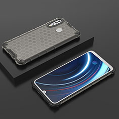 Silikon Schutzhülle Rahmen Tasche Hülle Durchsichtig Transparent 360 Grad Ganzkörper AM2 für Samsung Galaxy M30 Schwarz