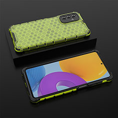 Silikon Schutzhülle Rahmen Tasche Hülle Durchsichtig Transparent 360 Grad Ganzkörper AM2 für Samsung Galaxy M52 5G Grün