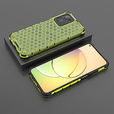 Silikon Schutzhülle Rahmen Tasche Hülle Durchsichtig Transparent 360 Grad Ganzkörper AM3 für Realme 10 4G Grün
