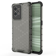 Silikon Schutzhülle Rahmen Tasche Hülle Durchsichtig Transparent 360 Grad Ganzkörper AM3 für Realme GT2 Pro 5G Schwarz