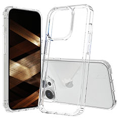 Silikon Schutzhülle Rahmen Tasche Hülle Durchsichtig Transparent 360 Grad Ganzkörper ZJ1 für Apple iPhone 13 Pro Max Klar