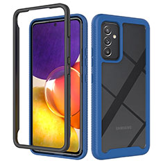 Silikon Schutzhülle Rahmen Tasche Hülle Durchsichtig Transparent 360 Grad Ganzkörper ZJ4 für Samsung Galaxy A05s Blau