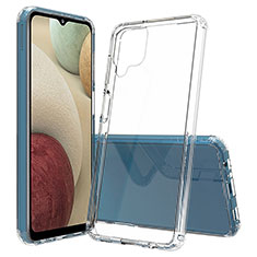 Silikon Schutzhülle Rahmen Tasche Hülle Durchsichtig Transparent 360 Grad Ganzkörper ZJ5 für Samsung Galaxy F12 Klar