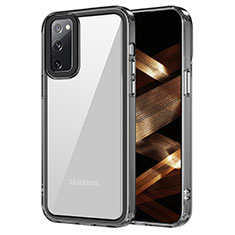 Silikon Schutzhülle Rahmen Tasche Hülle Durchsichtig Transparent AC1 für Samsung Galaxy S20 FE (2022) 5G Schwarz