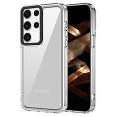 Silikon Schutzhülle Rahmen Tasche Hülle Durchsichtig Transparent AC1 für Samsung Galaxy S22 Ultra 5G Klar