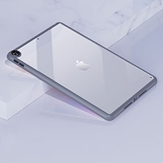 Silikon Schutzhülle Rahmen Tasche Hülle Durchsichtig Transparent für Apple iPad 10.2 (2021) Lavendel Grau