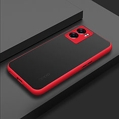 Silikon Schutzhülle Rahmen Tasche Hülle Durchsichtig Transparent für OnePlus Nord N300 5G Rot
