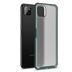 Silikon Schutzhülle Rahmen Tasche Hülle Durchsichtig Transparent für Samsung Galaxy F42 5G Grün