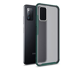 Silikon Schutzhülle Rahmen Tasche Hülle Durchsichtig Transparent für Samsung Galaxy F52 5G Grün