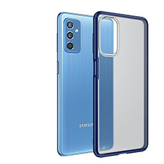 Silikon Schutzhülle Rahmen Tasche Hülle Durchsichtig Transparent für Samsung Galaxy M52 5G Blau