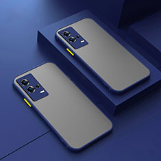 Silikon Schutzhülle Rahmen Tasche Hülle Durchsichtig Transparent für Vivo iQOO 8 Pro 5G Blau