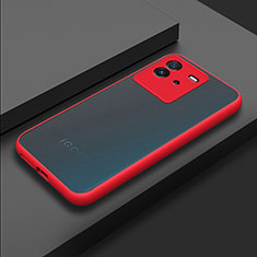 Silikon Schutzhülle Rahmen Tasche Hülle Durchsichtig Transparent für Vivo iQOO Neo6 SE 5G Rot