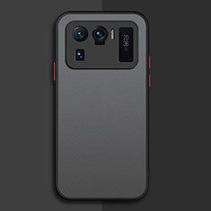 Silikon Schutzhülle Rahmen Tasche Hülle Durchsichtig Transparent für Xiaomi Mi 11 Ultra 5G Schwarz