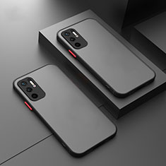 Silikon Schutzhülle Rahmen Tasche Hülle Durchsichtig Transparent für Xiaomi Redmi Note 11 SE 5G Schwarz