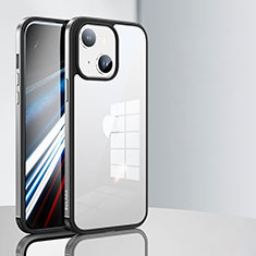 Silikon Schutzhülle Rahmen Tasche Hülle Durchsichtig Transparent LD1 für Apple iPhone 13 Silber