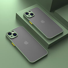 Silikon Schutzhülle Rahmen Tasche Hülle Durchsichtig Transparent LS1 für Apple iPhone 13 Grün