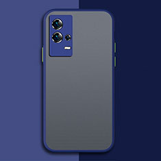 Silikon Schutzhülle Rahmen Tasche Hülle Durchsichtig Transparent M01 für Vivo iQOO 8 Pro 5G Blau