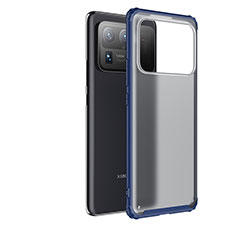 Silikon Schutzhülle Rahmen Tasche Hülle Durchsichtig Transparent M01 für Xiaomi Mi 11 Ultra 5G Blau