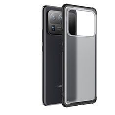 Silikon Schutzhülle Rahmen Tasche Hülle Durchsichtig Transparent M01 für Xiaomi Mi 11 Ultra 5G Schwarz