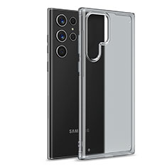 Silikon Schutzhülle Rahmen Tasche Hülle Durchsichtig Transparent M02 für Samsung Galaxy S22 Ultra 5G Klar