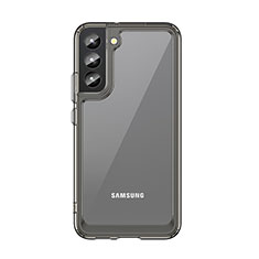 Silikon Schutzhülle Rahmen Tasche Hülle Durchsichtig Transparent M03 für Samsung Galaxy S22 5G Grau