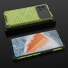 Silikon Schutzhülle Rahmen Tasche Hülle Durchsichtig Transparent M06 für Vivo iQOO 9 5G Grün
