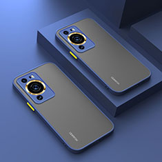 Silikon Schutzhülle Rahmen Tasche Hülle Durchsichtig Transparent P01 für Huawei P60 Pro Blau