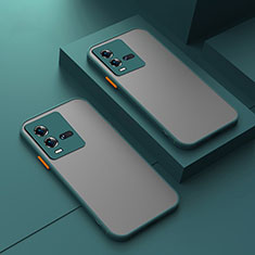 Silikon Schutzhülle Rahmen Tasche Hülle Durchsichtig Transparent P01 für Vivo iQOO 10 5G Nachtgrün