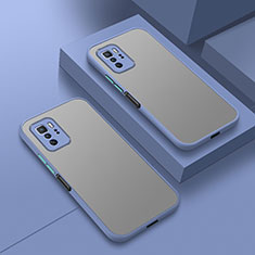 Silikon Schutzhülle Rahmen Tasche Hülle Durchsichtig Transparent P01 für Xiaomi Poco X3 GT 5G Lavendel Grau