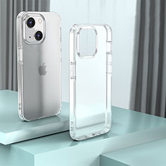 Silikon Schutzhülle Rahmen Tasche Hülle Durchsichtig Transparent QC1 für Apple iPhone 13 Klar