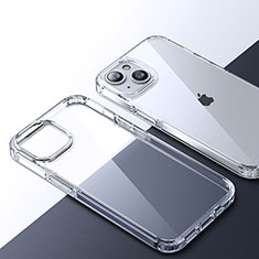 Silikon Schutzhülle Rahmen Tasche Hülle Durchsichtig Transparent QC2 für Apple iPhone 14 Klar