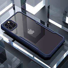 Silikon Schutzhülle Rahmen Tasche Hülle Durchsichtig Transparent Spiegel für Apple iPhone 11 Pro Max Blau