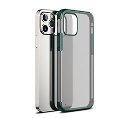 Silikon Schutzhülle Rahmen Tasche Hülle Durchsichtig Transparent Spiegel für Apple iPhone 12 Max Grün