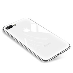Silikon Schutzhülle Rahmen Tasche Hülle Durchsichtig Transparent Spiegel für Apple iPhone 8 Plus Weiß