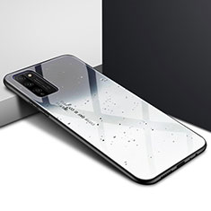Silikon Schutzhülle Rahmen Tasche Hülle Durchsichtig Transparent Spiegel für Huawei Honor 30 Lite 5G Grau