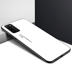 Silikon Schutzhülle Rahmen Tasche Hülle Durchsichtig Transparent Spiegel für Huawei Honor 30 Lite 5G Weiß