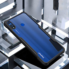 Silikon Schutzhülle Rahmen Tasche Hülle Durchsichtig Transparent Spiegel für Huawei Honor 8X Schwarz