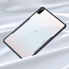 Silikon Schutzhülle Rahmen Tasche Hülle Durchsichtig Transparent Spiegel für Huawei MatePad Schwarz