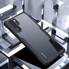 Silikon Schutzhülle Rahmen Tasche Hülle Durchsichtig Transparent Spiegel für Huawei P30 Pro New Edition Schwarz