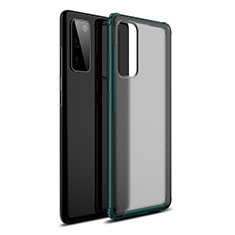 Silikon Schutzhülle Rahmen Tasche Hülle Durchsichtig Transparent Spiegel für Samsung Galaxy S20 Lite 5G Grün